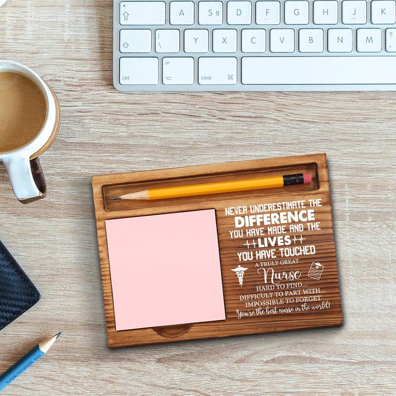 akeke Nurse Sticky Note Holder, Nurse Gifts for Men, Women, Thank You Nurse Gifts, Nurse Appreciation Gifts, Nurse Retirement Gifts for Men, Nurse Station Desk Self-Stick Note Pad Holders GSH366 - Image 3